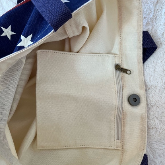 Patriotic flag cotton canvas tote/shoppers bag. - Picture 6 of 6
